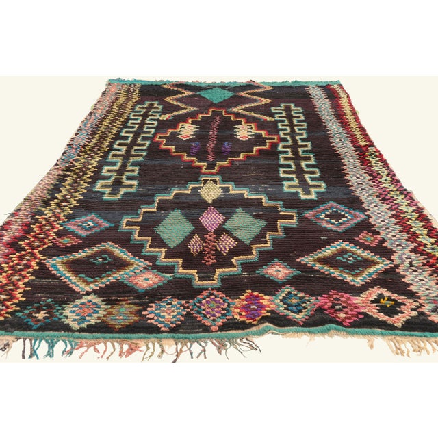 Tribal Vintage Azilal Moroccan Rug, 04'00 X 07'01 For Sale - Image 3 of 10