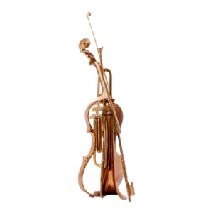 Arman, Arman Telemann Cut Violin Concerto Hand Signed Cast Bronze Sculpture Assemblage, 1992