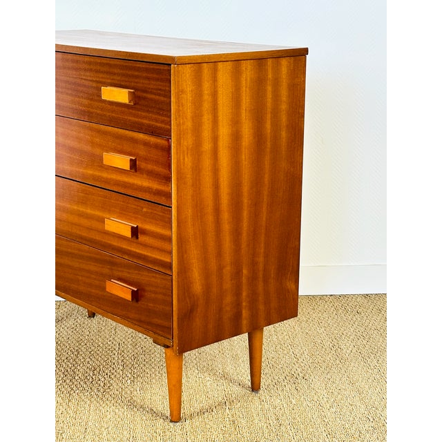 1960s Scandinavian Teak Chest of Drawers, 1960 For Sale - Image 5 of 12