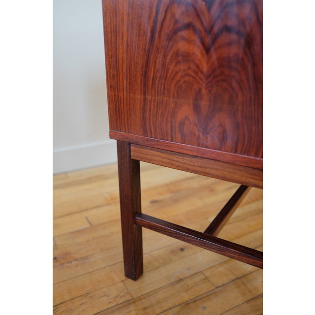Wood 1970s Pair of Rosewood Mirror and Side Table by Severin Hansen Jr For Sale - Image 7 of 17