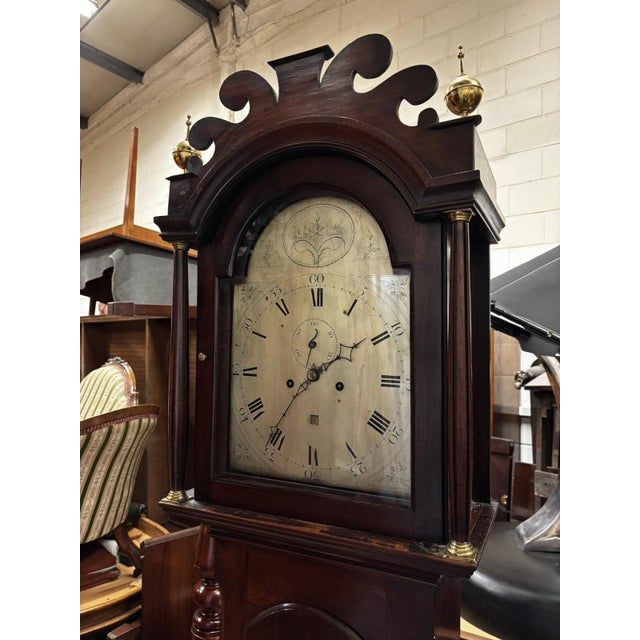 Georgian Mahogany Longcase Clock For Sale - Image 13 of 17