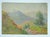 English Early 20th Century Small Mountain Landscape Gouache Painting For Sale - Image 3 of 4