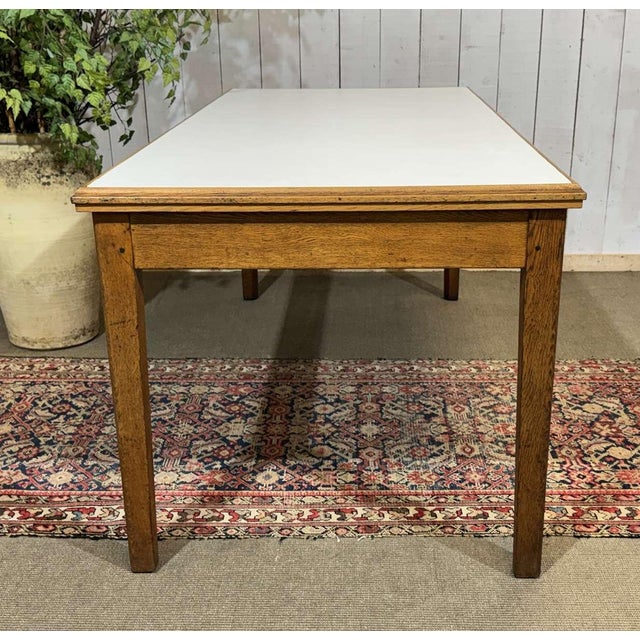 Vintage English Farmhouse Table, 1930s For Sale - Image 4 of 11