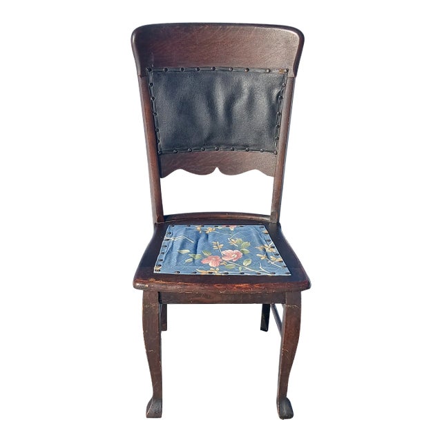 Antique 19th Century American Empire Flame Mahogany Chair For Sale