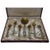 Antique Art Deco Ice Cream Set in Sterling Silver and Brass, Italy, Set of 7 For Sale - Image 5 of 5