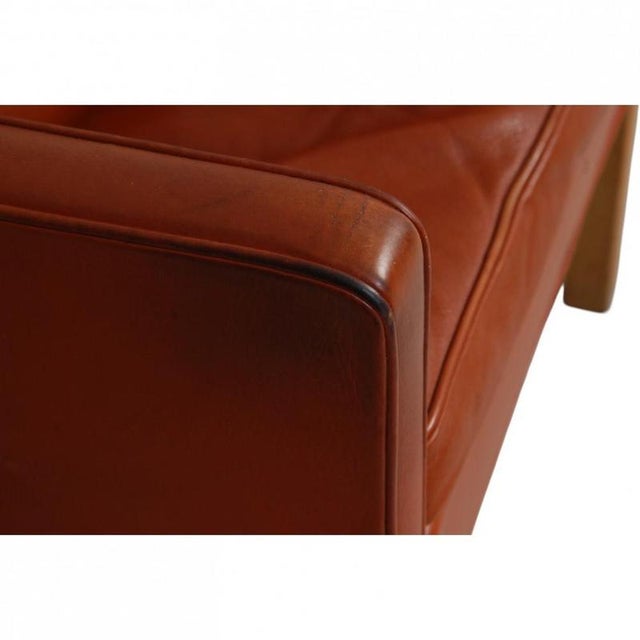 2204 Chair in Cognac Leather by Børge Mogensen, 1980s For Sale - Image 9 of 18