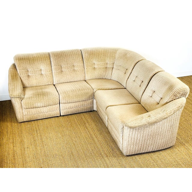 Mid-Century Modern Vintage Modular Corner Sofa, 1960, Set of 5 For Sale - Image 3 of 16