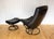Mid-Century Norwegian Black Leather Stressless Lounge Chair and Ottoman Set from Ekornes, 1980s, Set of 2 For Sale - Image 17 of 18