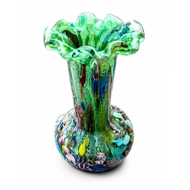 1950s Tutti Frutti Murano Glass Vase from A.Ve.M., 1950s For Sale - Image 5 of 5
