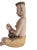 Large Vintage Buddha Monk Wooden Sculpture, 1970 For Sale - Image 17 of 18