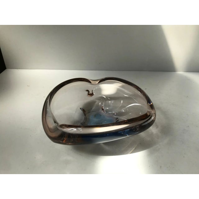 Mid-Century Modern Vintage Tri-Color Murano Glass Ashtray by Flavio Poli for Seguso, 1960s For Sale - Image 3 of 7