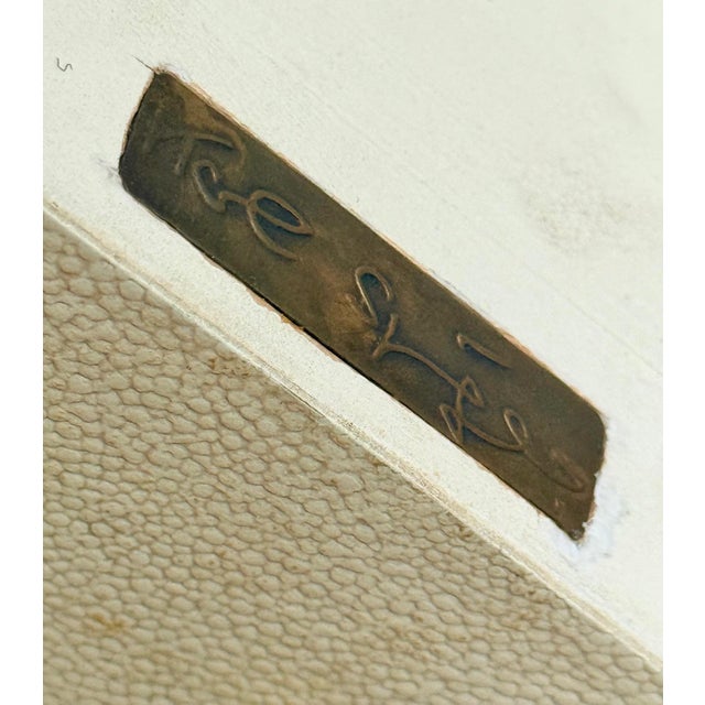 1970s Embossed Leather Square Table Karl Springer For Sale - Image 12 of 15