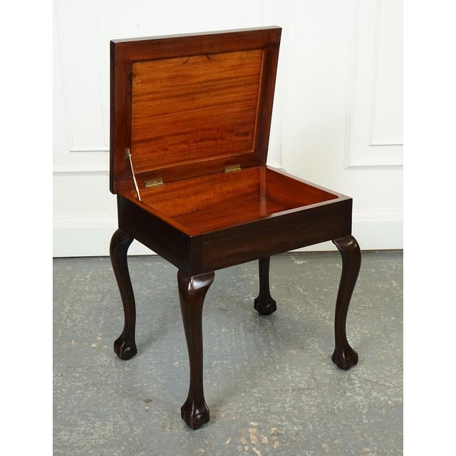Piano Stool with Storage on Claw & Ball Feet from Laidler Robsons For Sale - Image 14 of 18