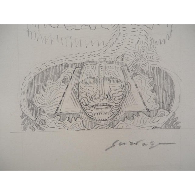 Léopold Survage, The Allegorical Great Wall, Original Drawing For Sale - Image 4 of 6