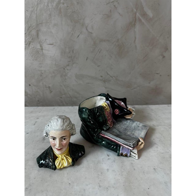 Mozart Tobacco Jar, 1890s For Sale - Image 4 of 12