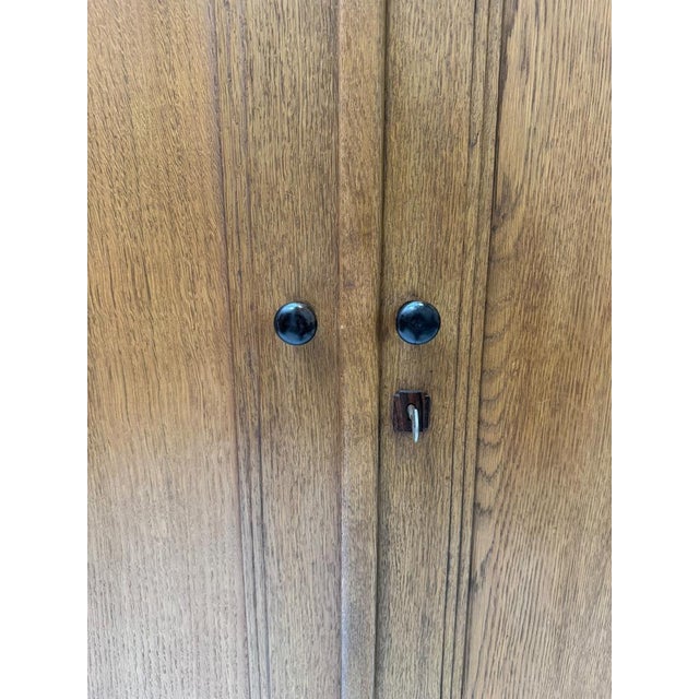 Art Deco Amsterdam School Armoire by Hildo Krop for Gebroeders Monsieur, 1920s For Sale - Image 9 of 10