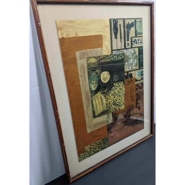 Mid-Century Modern Attributed to Norma Spitzbart | Mid-Century Modern Mixed-Media Collage | Nyu & American University Provenance | C. 1965–1968 For Sale - Image 3 of 17