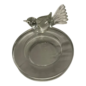 Mid 20th Century Renato Anatra Vetra Murano Glass Bowl With Bird
