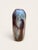 A glazed ceramic vase by Gene Farkus, designed with a tall rounded cylindrical form and narrow opening. The piece features...