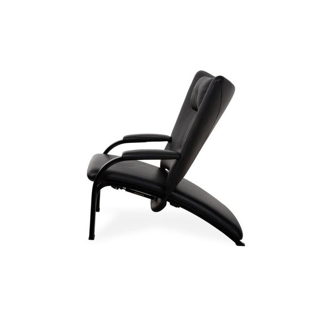 Spot 698 Leather Armchair in Black with Manual Function from Wk Wohnen For Sale - Image 14 of 16