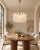 Metal Alabaster White Murano Glass Pendant Light with Polyhedrons from Justfurnituress SRL For Sale - Image 7 of 10