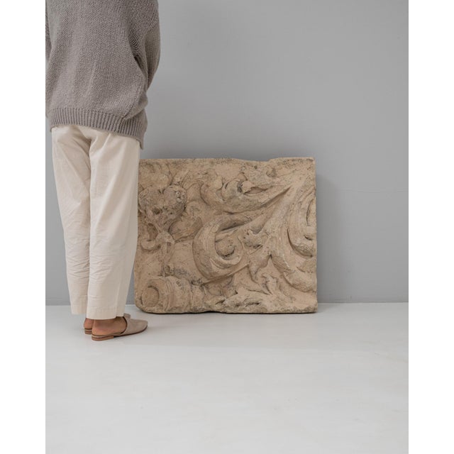 19th Century French Carved French Stone Architectural Ornament For Sale - Image 10 of 18