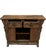 Carved Elm Dual-Drawer Cabinet For Sale - Image 4 of 5