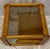 1980s Vintage Mersman Bellaire Cantilevered Oak & Smoked Glass Side Table For Sale - Image 5 of 7