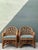 Vintage Woven Rattan Lounge Chairs - A Pair For Sale - Image 4 of 12
