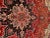 Red Color Fine Hand Knotted Silk & Wool Heriz Design 8'2'' X 11'7'' For Sale - Image 9 of 10