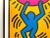 1980s Keith Haring Estate Vintage 1989 Lithograph Print Framed Pop Art Poster " International Youth Year " 1985 For Sale - Image 5 of 13