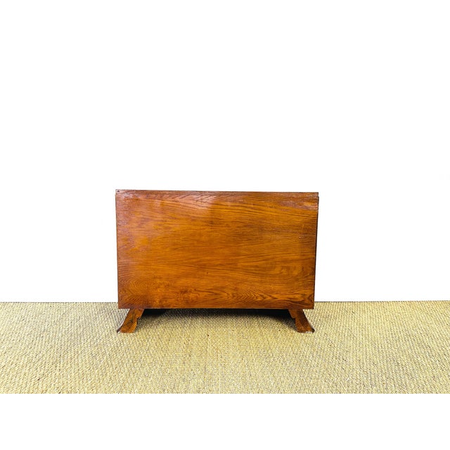 Brown French Art Deco Cabinet in Oak, 1940 For Sale - Image 8 of 14