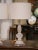 Pair of Brazilian Carved Rock Crystal Table Lamps on Acrylic Bases For Sale - Image 4 of 8