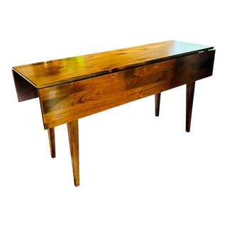 1990’s Solid Pine Drop Leaf Console Table by Yield House For Sale
