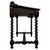 19th Antique Century English Victorian Carved Oak Writing Table with Leather Top For Sale - Image 6 of 11