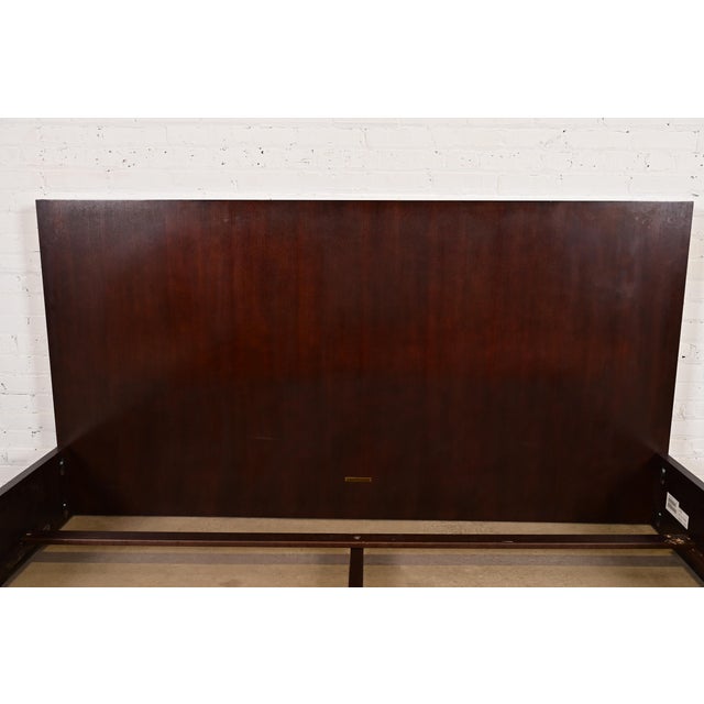 Ethan Allen Modern Art Deco Mahogany King Size Bed For Sale In South Bend - Image 6 of 9