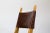 Wood Brutalist Dining Chairs in Oak and Leather by Bram Sprij, Set of 4 For Sale - Image 7 of 9