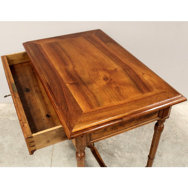 Walnut Writing Table, 19th Century For Sale - Image 14 of 16