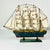 Antique White Mid-Century Nautical Coastal Boho Chic Wood Four Tall Mast Ship Model For Sale - Image 8 of 16
