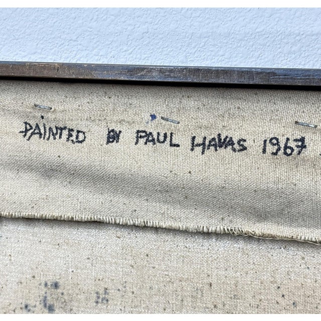 Monumental 1967 Paul Havas Original Oil – "Artist Studio Interior" For Sale - Image 13 of 16