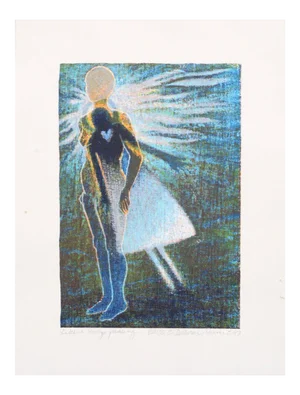 Deborah Rumer "Like a Breeze Passing" Print and Poem 1997