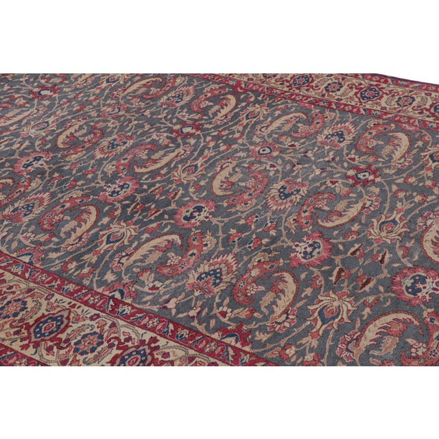 Made with hand-knotted wool circa 1920-1940, this 7x9 vintage Kayseri rug from Turkey is a particularly special piece,...