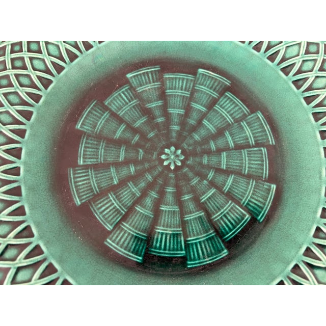 Minton English Majolica Plate, c.1880 For Sale In San Francisco - Image 6 of 12