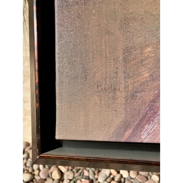 Abstract Expressionism Giclee on Canvas - Bailey 427/950, Framed & Signed For Sale - Image 3 of 4