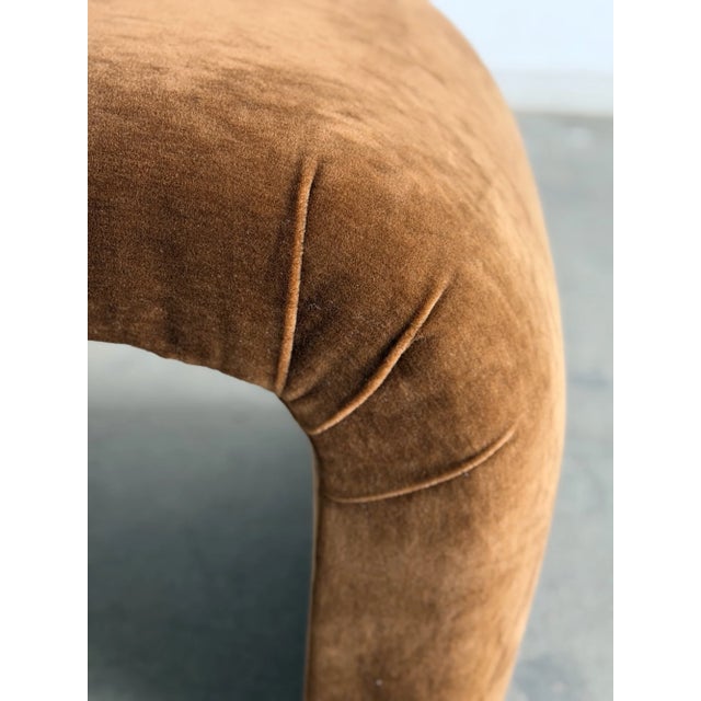 Mohair Waterfall Bench / Stool - Custom For Sale - Image 13 of 15