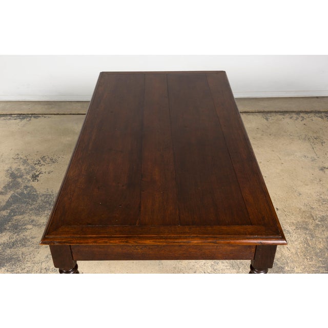 Late 19th Century French Louis XVI Style Oak Writing Table For Sale - Image 16 of 17