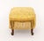Louis XV Style Yellow Damask Upholstered Ottoman For Sale - Image 4 of 9