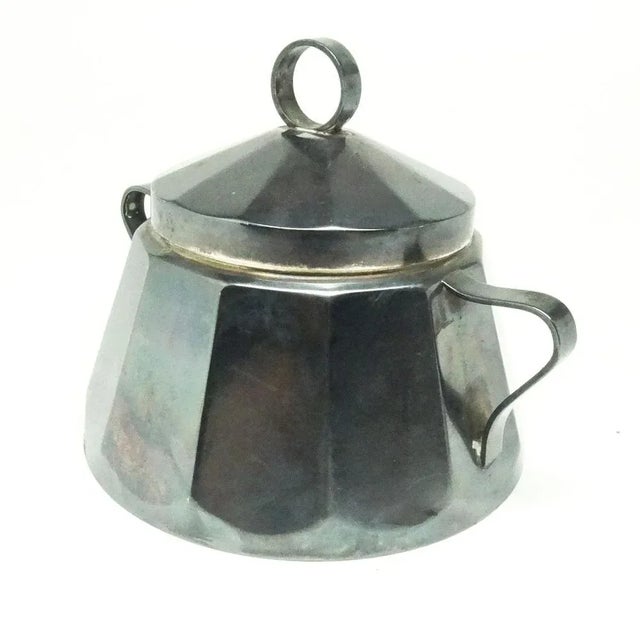 Glass Postmodern Sugar Bowl from Hefra, Poland, 1970s For Sale - Image 7 of 9