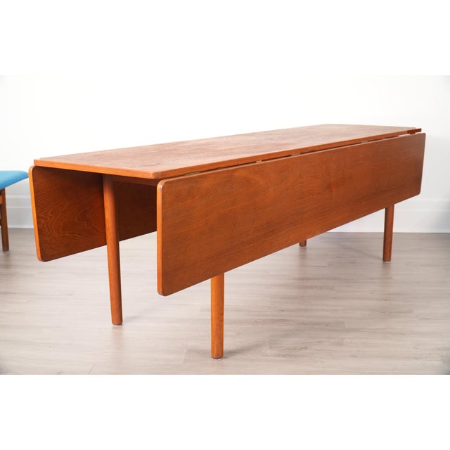 Orange Børge Mogensen Fredericia Dining Set Including Harvest Table & Two #171 Benches For Sale - Image 8 of 13