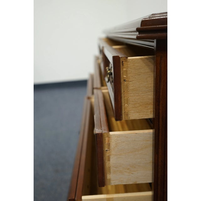 Wood Bassett Furniture Eden House Collection Solid Cherry Traditional Style 50" Double Dresser 2072-237 For Sale - Image 7 of 12